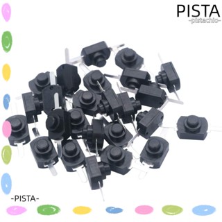 Pista ปุ่มกดสวิตช์เปิด ปิด ไมโคร DC 30V 1A ทนทาน สีดํา DIY 50 ชิ้น