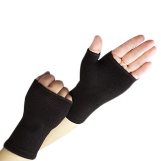 Ultra Thin Breathable Man Woman Half Finger Gloves Elastic Wrist Supports