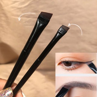 【พร้อมส่ง】ใหม่ แปรงเขียนคิ้ว อายไลเนอร์ คอนทัวร์ แบบพกพา ขนาดเล็ก สําหรับผู้หญิง 2 ชิ้น ต่อชุด