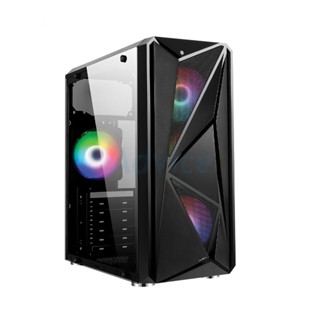 ATX CASE (NP) TSUNAMI GALAXY G15 ABLAZE TG (BLACK)