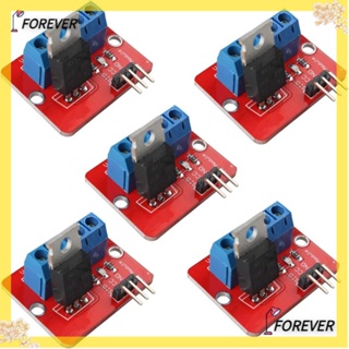 Forever โมดูลไดรเวอร์ มอสเฟต irf520 irf520 สีแดง สําหรับ Arduino MCU ARM ARM 5 ชิ้น