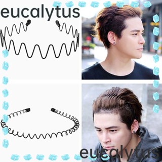 Eucalytus1 ที่คาดผมแฟชั่น แบบหยัก สีดํา 3/5/6/10 ชิ้น