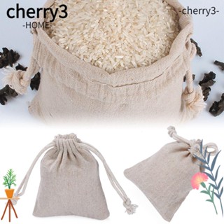 Cherry3 ถุงผ้าฝ้าย สําหรับใส่ขนมหวาน อาหาร