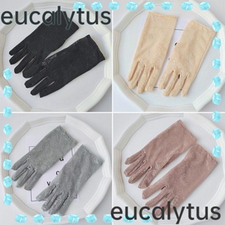 Eucalytus1 ถุงมือกันแดด แบบบาง ระบายอากาศ ป้องกันรังสียูวี สําหรับผู้หญิง