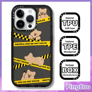 Pingcoo - เข้ากันได้สำหรับ เคส iphone 11 เคสไอโฟน เคสไอโฟน11 เคสนิ่มเคสใสหนากันกระแทกกรอบป้องกันกล้องขอบสีดำหมีคลานน่ารักเข้ากันได้กับ iPhone 13 12 11 Pro Max XS XR 7Plus 8Plus