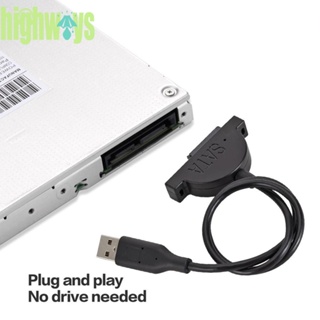 สายเคเบิลออปติคอลไดรฟ์ USB 2.0 SATA 7+6 Pin สําหรับแล็ปท็อป CD-ROM CD DVD [highways.th]