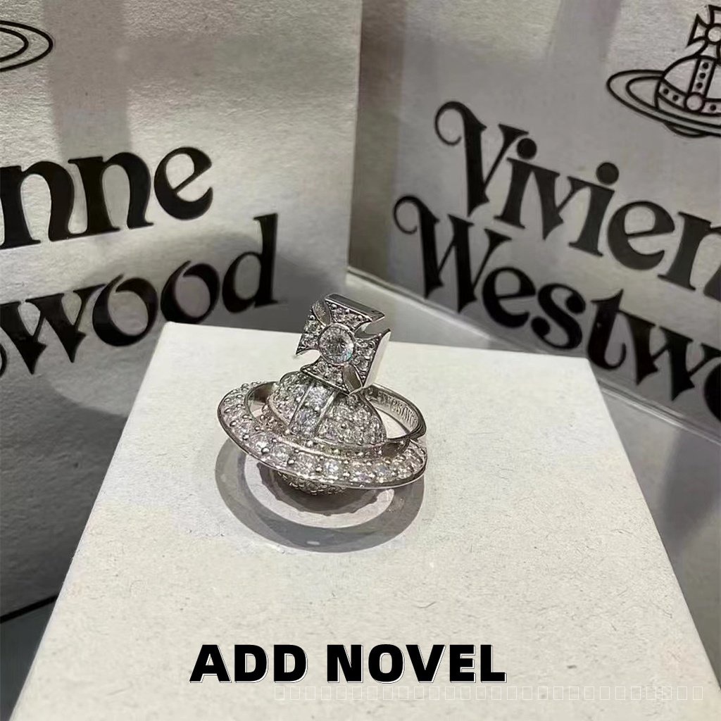 0809-YWTY new 2025 Xiempress Weiwei'an Diamond Big Ball Three-Dimensional Saturn Ring Female European and American Design Light Luxury High-Grade Open Ring K7XU