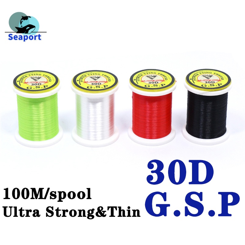 30denier GSP เกลียวบางพิเศษ 16/0 สําหรับตะขอบิน ขนาดขั้นต่ํา