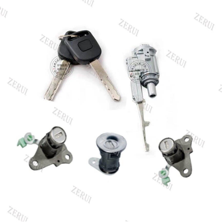 Zr สําหรับเหมาะสําหรับฮอนด้าซิตี้เซลกุญแจจุดระเบิดจุดระเบิดเริ่มต้นสวิทช์ล็อคประตูรถล็อคประตูแจ๊ส004