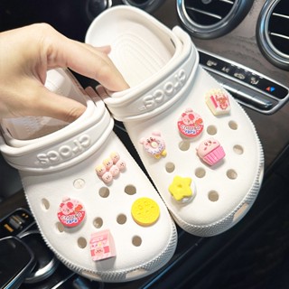 CROCS เข็มกลัด รูปการ์ตูนอนิเมะ Kirby Jibits Jibitz น่ารัก สําหรับตกแต่งรองเท้าเด็ก