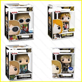 Yyds FUNKO POP Kurt Cobain ฟิกเกอร์แอกชัน โยกยอดนิยม พร้อมกีตาร์ โมเดลตุ๊กตา ของเล่นสําหรับเด็ก ของขวัญ ของสะสม