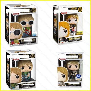 Yyds FUNKO POP Kurt Cobain ฟิกเกอร์แอกชัน โยกยอดนิยม พร้อมกีตาร์ โมเดลตุ๊กตา ของเล่นสําหรับเด็ก ของขวัญ ของสะสม