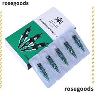 Rosegoods1 ปากกาลูกลื่น ใช้ง่าย ทนทาน 5 สี สําหรับผู้เริ่มต้น 20 ชิ้น