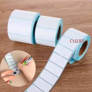 Cleoes สติกเกอร์ฉลากความร้อน กันน้ํา สีขาว สําหรับติดราคาเครื่องเขียน ซูเปอร์มาร์เก็ต