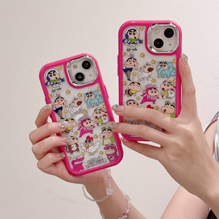 เคสโทรศัพท์มือถือ กันกระแทก ลายการ์ตูนชินจัง สําหรับ iPhone 14Pro 13 12 Pro Max