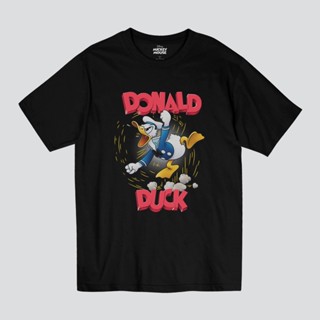 เสื้อยืดผ้าฝ้ายพิมพ์ลายขายดี  เสื้อยืดการ์ตูน Donald Duck  ลิขสิทธ์แท้ DISNEY (MK-096)