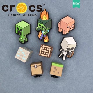 Minecraft jibbitz crocs แท้  แผ่นติดรองเท้า รูปมายคราฟท์ 3D DIY