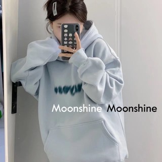 Moon เสื้อกันหนาว เสื้อคลุม ย้อนยุคในอเมริกา oversize 2023 NEW AG081207