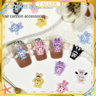 ✧Ready Stcok 50pcs Nail Art Sanrio Series Jewelry Three-dimensional Ice Transparent Melody Cinnamon Dog Resin Nail Decoration Manicure Tool For Nail Shop TALLER