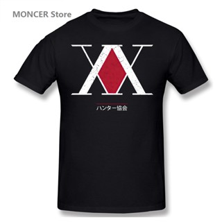 เสื้อยืดแขนสั้น พิมพ์ลายกราฟิกโลโก้ Hunter X Hunter Association HXH V2 สําหรับผู้ชาย และผู้หญิง