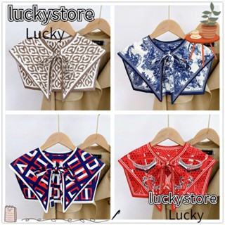 Lucky เสื้อคลุมไหล่ คอปกปลอม ถอดออกได้ แฟชั่นฤดูร้อน