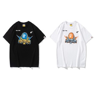 เสื้อยืด พิมพ์ลาย Bape Peking opera Lightning 93 Team สําหรับผู้ชาย