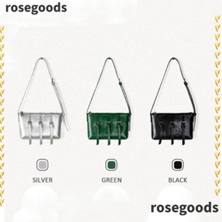 Rosegoods1 กระเป๋าสะพายข้าง แฟชั่น หรูหรา สีพื้น แบบลําลอง