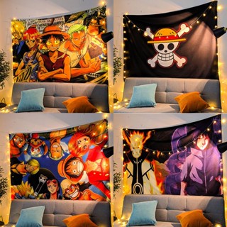 ผ้าพื้นหลัง ลายอนิเมะ One Piece Naruto Digimon ขนาด 95x73 ซม. สําหรับตกแต่งบ้าน หอพัก