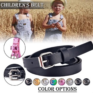 New Kids Girls Boys Toddler Shiny Waist Belt Adjustable Buckle Leather Waistband