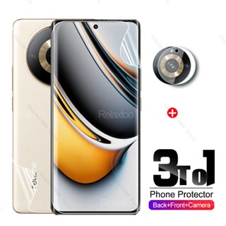 3To1 Hydrogel Film For Realme 11 Pro+ Camera Glass Realme11 Pro Plus Realme11Pro Relme 11Pro 5G 2023 Back Front Screen Protector