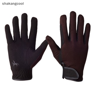 Shakangcool ถุงมือขี่ม้า แบบยาว ทนทาน สําหรับผู้ใหญ่ ขี่จักรยาน เล่นกีฬา SGL