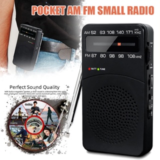 Portable Radio Transistor AM FM Radio Battery Operated Radio with Tuning Light