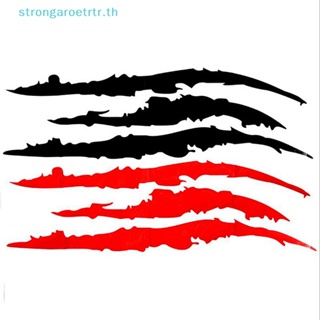 Strongaroetrtr สติกเกอร์ ลายกรงเล็บ สําหรับตกแต่งรถยนต์ 1 ชิ้น