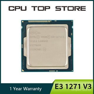 โปรเซสเซอร์ CPU Intel Xeon E3 1271 V3 E3 1271V3 3.6GHz Quad-Core Eight-Thread L2=1M L3=8M 80W LGA 1150