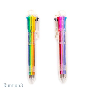 Run ปากกาลูกลื่นน่ารัก 8 สี สําหรับเครื่องเขียน