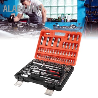 ALABAMAR 94pcs Socket Ratchet Wrench Professional Car Repaire Hand เครื่องมือ Kit Mechanics 1/2 1/4inch with Case