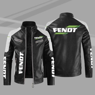 FENDT LOGO Jacket Windbreaker Leather Long Sleeve Thin Rainproof Jacket