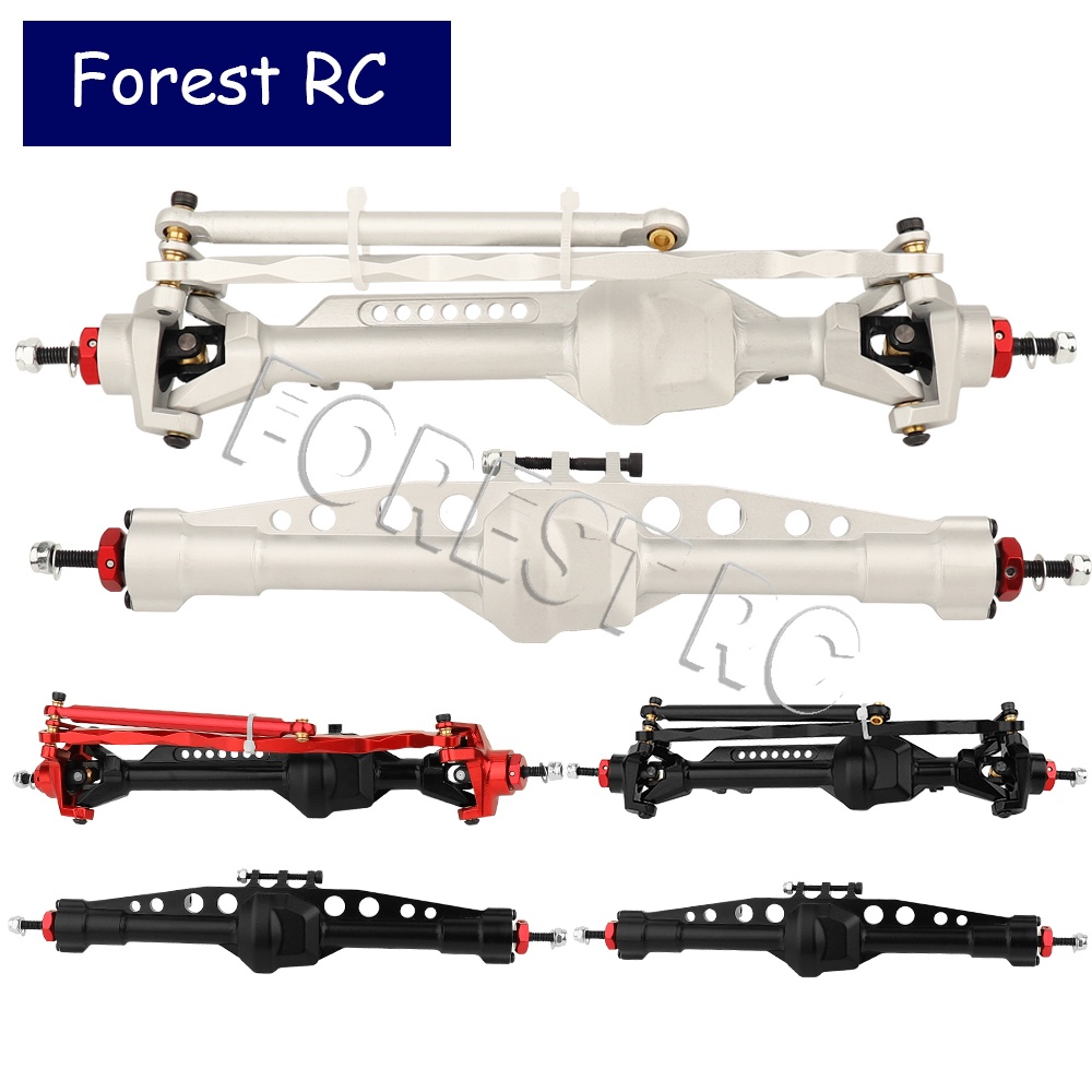Scx10 PRO CNC กลึงอลูมิเนียมอัลลอยด์ ด้านหน้า และด้านหลัง อะไหล่อัพเกรด สําหรับรถไต่หินบังคับ Axial 