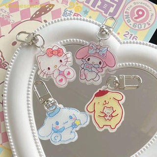 # พวงกุญแจ จี้หัวเข็มขัด รูปการ์ตูน Hello Kitty Kuromi Mymelody Cinnamoroll Pochacco น่ารัก เหมาะกับของขวัญคริสต์มาส สําหรับเด็กผู้หญิง