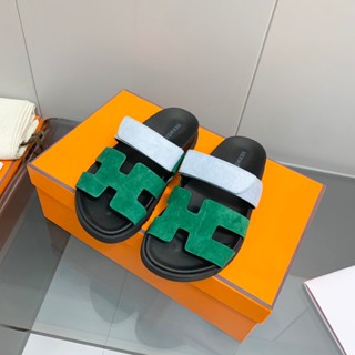 Hermes 23 ขายดี ใหม่ รองเท้าแตะลําลอง ส้นหนา สําหรับสตรี