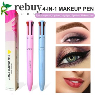 Rebuy 4 in1 เครื่องสําอาง ปากกาไฮไลท์ กลิตเตอร์ ติดทนนาน กันน้ํา สําหรับผู้หญิง