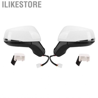 Ilikestore Side Door Mirror Antiscratch Power White  Blind Spot Monitoring with Turn Signal for Car