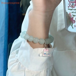 Hanprospree&gt; สร้อยข้อมือลูกปัด จี้การ์ตูนน่ารัก สีชมพู เครื่องประดับ สําหรับผู้หญิง งานเลี้ยง ปาร์ตี้