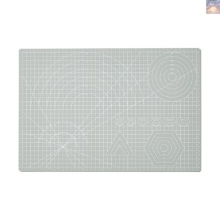 พร้อมส่ง JIELISI แผ่นรองตัด PVC A3 สองด้าน กันลื่น พร้อมเส้นตารางใส 45x3 สําหรับเย็บผ้า สมุดภาพ งานฝีมือ การ์ด