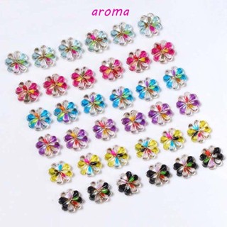 Aroma โคลเวอร์ ตกแต่งเล็บ แฟชั่นเกาหลี อุปกรณ์ทําเล็บ เครื่องประดับเล็บ โซ่ ตกแต่งเล็บ