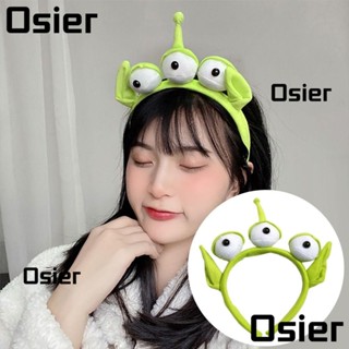 Osier1 ที่คาดผม ตุ๊กตาเอเลี่ยน สีเขียว ยืดหยุ่น กันลื่น อุปกรณ์เสริม