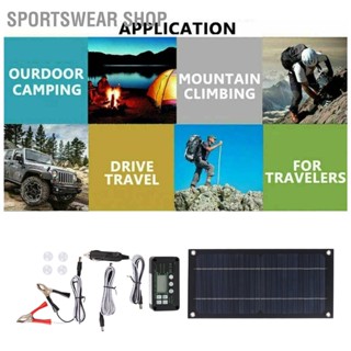  Sportswear Shop  600W เครื่องชาร์จแผงโซลาร์เซลล์ Monocrystalline Silicon 100A ชุดควบคุมการชาร์จแผงโซลาร์เซลล์พร้อมสายต่อแบตเตอรี่คลิปสำหรับ