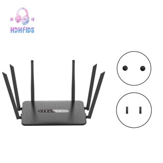 เราเตอร์ Wifi ไร้สาย 1200Mbps 6 เสาอากาศ 2.4G&amp;5GHz AP/Dial Mode Wifi Repeater สําหรับบริษัทในบ้าน