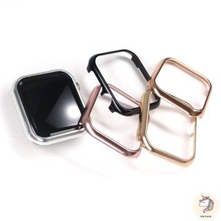 เคส สําหรับ Apple Watch ultra Series 8 7 6 SE 5 4 3 2 กรอบโลหะเงา กันชนอลูมิเนียมอัลลอยด์ สําหรับ iWatch สไตล์โมเดิร์น 49 มม. 44 มม. 45 มม. 40 มม.