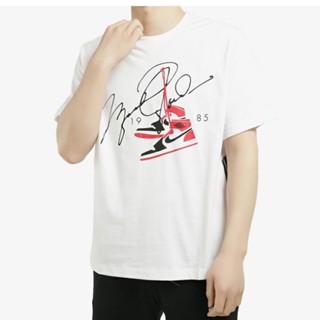 Jordan เสื้อยืดลําลอง ผ้าฝ้าย 100% แขนสั้น คอกลม พิมพ์ลาย ใส่สบาย ระบายอากาศ สําหรับผู้ชาย